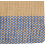 Schmale Kosmetiktasche aus zertifiziertem Strohpapier mit weichem Futter, 3 l farbe marineblau Detailansicht 1