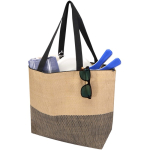 Tasche aus Strohpapier mit Reißverschluss und festem Boden, 21 l farbe schwarz zweite Ansicht