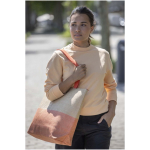 Tasche aus Strohpapier mit Reißverschluss und festem Boden, 21 l farbe marineblau Lifestyle-Bild