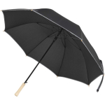 Windfester Regenschirm mit automatischer Öffnung und Reflektorband, Ø 130 cm farbe schwarz