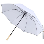 Windfester Regenschirm mit automatischer Öffnung und Reflektorband, Ø 130 cm farbe weiß