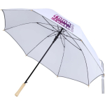 Windfester Regenschirm mit automatischer Öffnung und Reflektorband, Ø 130 cm farbe weiß
