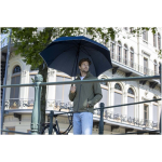 Windfester Regenschirm mit automatischer Öffnung und Reflektorband, Ø 130 cm farbe weiß Lifestyle-Bild