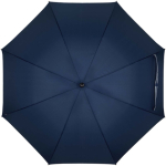Windfester Regenschirm mit automatischer Öffnung und Reflektorband, Ø 130 cm farbe marineblau zweite Vorderansicht