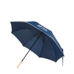 Windfester Regenschirm mit automatischer Öffnung und Reflektorband, Ø 130 cm Ansicht mit Druckbereich