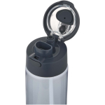 Trinkflasche mit integriertem Trinkhalm und auslaufsicherem Druckknopfdeckel, 700 ml farbe bondi blau Detailansicht 1