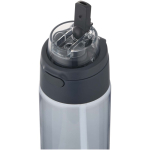 Trinkflasche mit integriertem Trinkhalm und auslaufsicherem Druckknopfdeckel, 700 ml farbe bondi blau Detailansicht 2