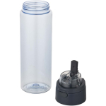 Trinkflasche mit integriertem Trinkhalm und auslaufsicherem Druckknopfdeckel, 700 ml farbe bondi blau zweite Ansicht