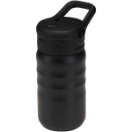 Sportflasche mit ausklappbarem Strohhhalm, 350 ml farbe schwarz