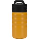 Sportflasche mit ausklappbarem Strohhhalm, 350 ml farbe gelb zweite Vorderansicht