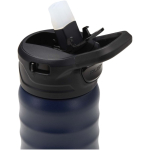 Sportflasche mit ausklappbarem Strohhhalm, 350 ml farbe marineblau Detailansicht 1