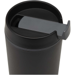 Doppelwandiger Thermobecher mit Schraubdeckel und Schiebeverschluss, 480 ml farbe schwarz Detailansicht 1