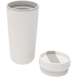 Doppelwandiger Thermobecher mit Schraubdeckel und Schiebeverschluss, 480 ml farbe weiß zweite Ansicht