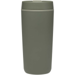 Doppelwandiger Thermobecher mit Schraubdeckel und Schiebeverschluss, 480 ml farbe grün zweite Vorderansicht