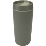 Doppelwandiger Thermobecher mit Schraubdeckel und Schiebeverschluss, 480 ml farbe grün