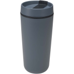 Doppelwandiger Thermobecher mit Schraubdeckel und Schiebeverschluss, 480 ml farbe bondi blau