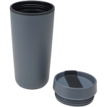 Doppelwandiger Thermobecher mit Schraubdeckel und Schiebeverschluss, 480 ml farbe bondi blau zweite Ansicht