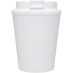 Doppelwandiger Thermobecher mit auslaufsicherem Schraubdeckel, 300 ml farbe weiß zweite Vorderansicht
