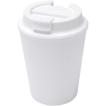 Doppelwandiger Thermobecher mit auslaufsicherem Schraubdeckel, 300 ml farbe weiß
