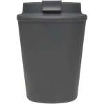 Doppelwandiger Thermobecher mit auslaufsicherem Schraubdeckel, 300 ml farbe grau zweite Vorderansicht