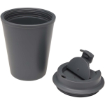 Doppelwandiger Thermobecher mit auslaufsicherem Schraubdeckel, 300 ml farbe grau zweite Ansicht