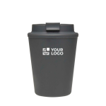 Doppelwandiger Thermobecher mit auslaufsicherem Schraubdeckel, 300 ml Ansicht mit Druckbereich