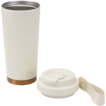 Doppelwandiger Thermobecher aus mattem Edelstahl, 480 ml farbe beige zweite Ansicht