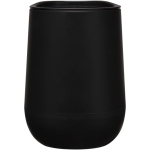 Doppelwandiger Becher mit Schiebedeckel und Luftisolierung, 360 ml farbe schwarz zweite Vorderansicht