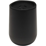 Doppelwandiger Becher mit Schiebedeckel und Luftisolierung, 360 ml farbe schwarz