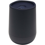 Doppelwandiger Becher mit Schiebedeckel und Luftisolierung, 360 ml farbe marineblau