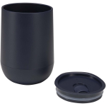 Doppelwandiger Becher mit Schiebedeckel und Luftisolierung, 360 ml farbe marineblau zweite Ansicht