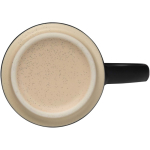 Stapelbare Keramiktasse mit unglasiertem Boden, 180 ml farbe schwarz Detailansicht 1