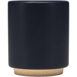 Stapelbare Keramiktasse mit unglasiertem Boden, 180 ml farbe marineblau zweite Vorderansicht