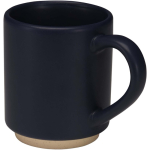 Stapelbare Keramiktasse mit unglasiertem Boden, 180 ml farbe marineblau