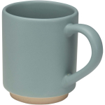 Stapelbare Keramiktasse mit unglasiertem Boden, 180 ml farbe pastellblau