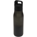 Doppelwandiger Thermobecher mit Druckknopf, 500 ml farbe schwarz