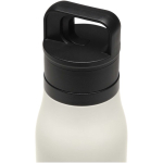 Doppelwandiger Thermobecher mit Druckknopf, 500 ml farbe weiß Detailansicht 1