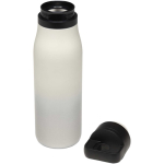 Doppelwandiger Thermobecher mit Druckknopf, 500 ml farbe weiß zweite Ansicht