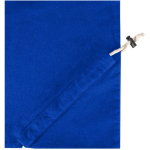 Faltbare Tragetasche mit Kordelzug aus recycelter Baumwolle 140 g/m² farbe köngisblau Detailansicht 1