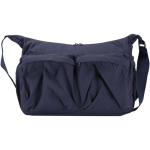 13-Zoll-Laptoptasche mit Trolleyband und verstecktem Fach farbe marineblau zweite Vorderansicht