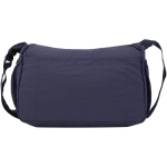 13-Zoll-Laptoptasche mit Trolleyband und verstecktem Fach farbe marineblau zweite Rückansicht