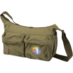 13-Zoll-Laptoptasche mit Trolleyband und verstecktem Fach farbe dunkelgrün