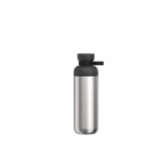 Trinkflasche aus recyceltem Edelstahl mit zwei Öffnungen, 700 ml, Mepal farbe schwarz zweite Vorderansicht