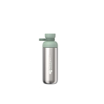 Trinkflasche aus recyceltem Edelstahl mit zwei Öffnungen, 700 ml, Mepal farbe apfelgrün Druckansicht des Logos 2