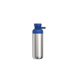 Trinkflasche aus recyceltem Edelstahl mit zwei Öffnungen, 700 ml, Mepal farbe pastellblau zweite Vorderansicht
