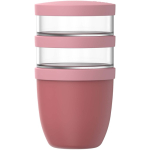 Auslaufsichere Brotdose mit 3 Fächern 900 ml Mepal farbe rosa zweite Vorderansicht