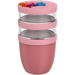 Auslaufsichere Brotdose mit 3 Fächern 900 ml Mepal farbe rosa