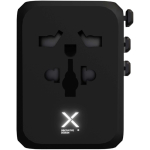 Reiseadapter mit GaN-Technologie und 33-W-Schnellladefunktion farbe schwarz zweite Vorderansicht