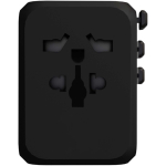 Reiseadapter mit GaN-Technologie und 33-W-Schnellladefunktion farbe schwarz dritte Vorderansicht