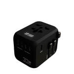 Reiseadapter mit GaN-Technologie und 33-W-Schnellladefunktion Ansicht mit Druckbereich